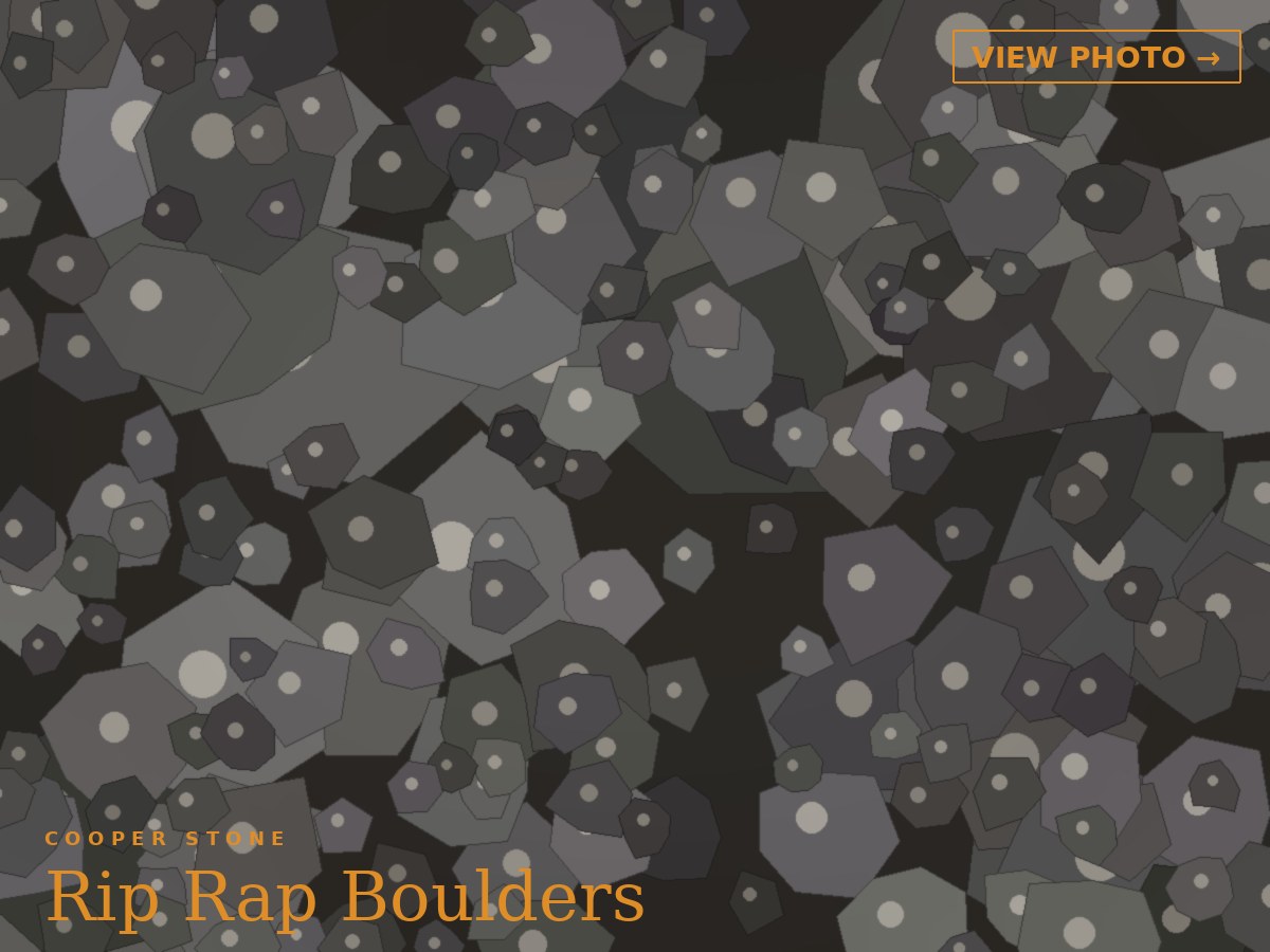 Rip Rap Boulders placecard
