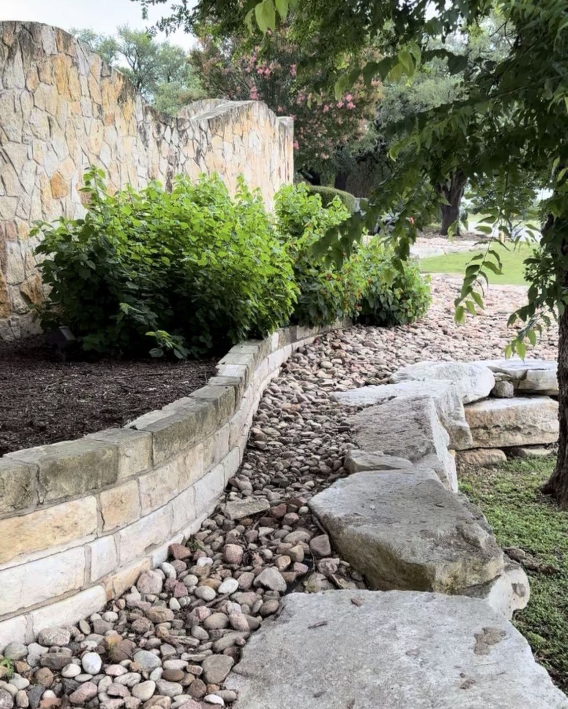 Landscape blocks and hardscape