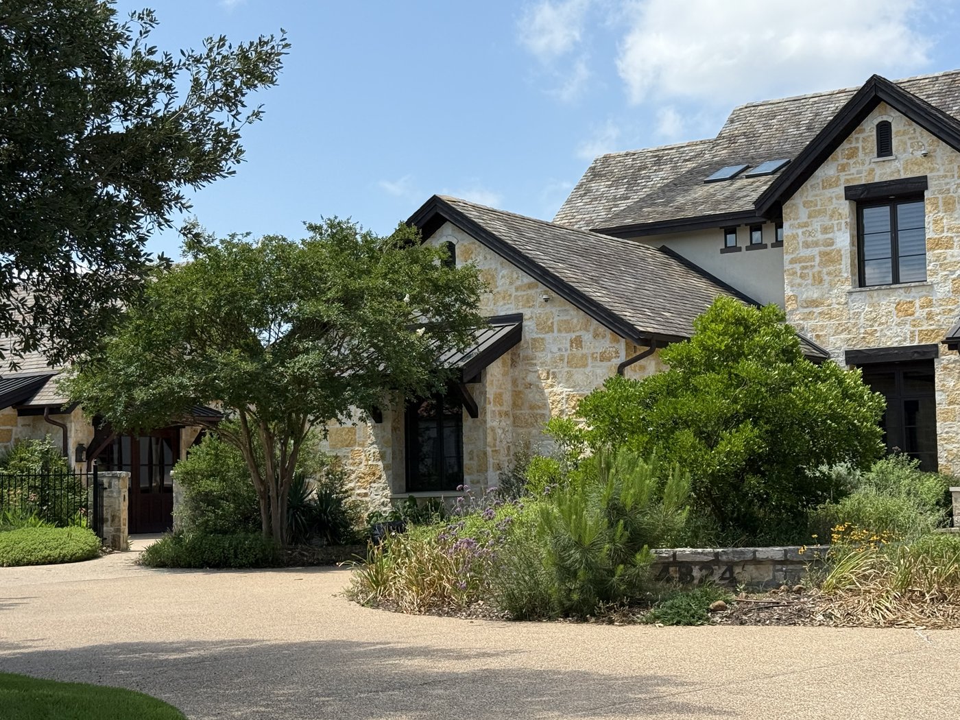 Hill Country residence — Goldstone side elevation
